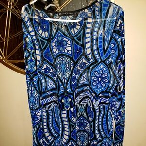 Gorgeous Blue Art Dress